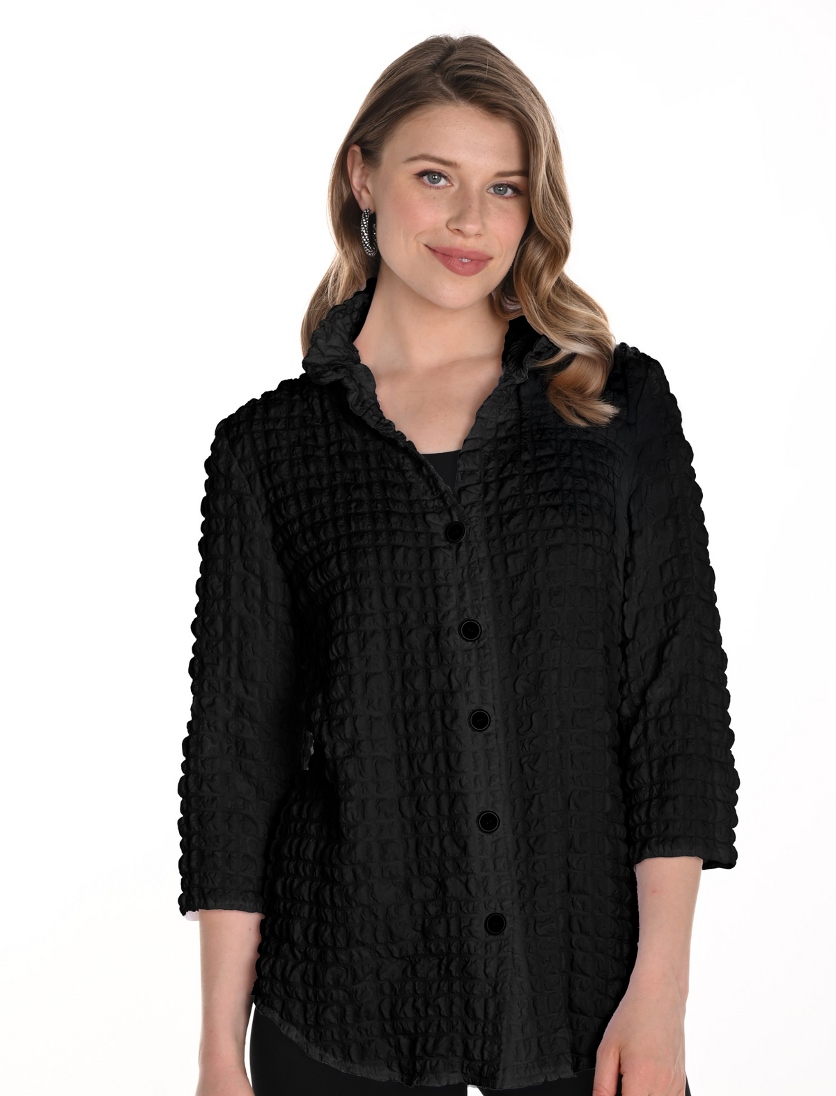 Frank Lyman 256837 Textured Button-Down Blouse