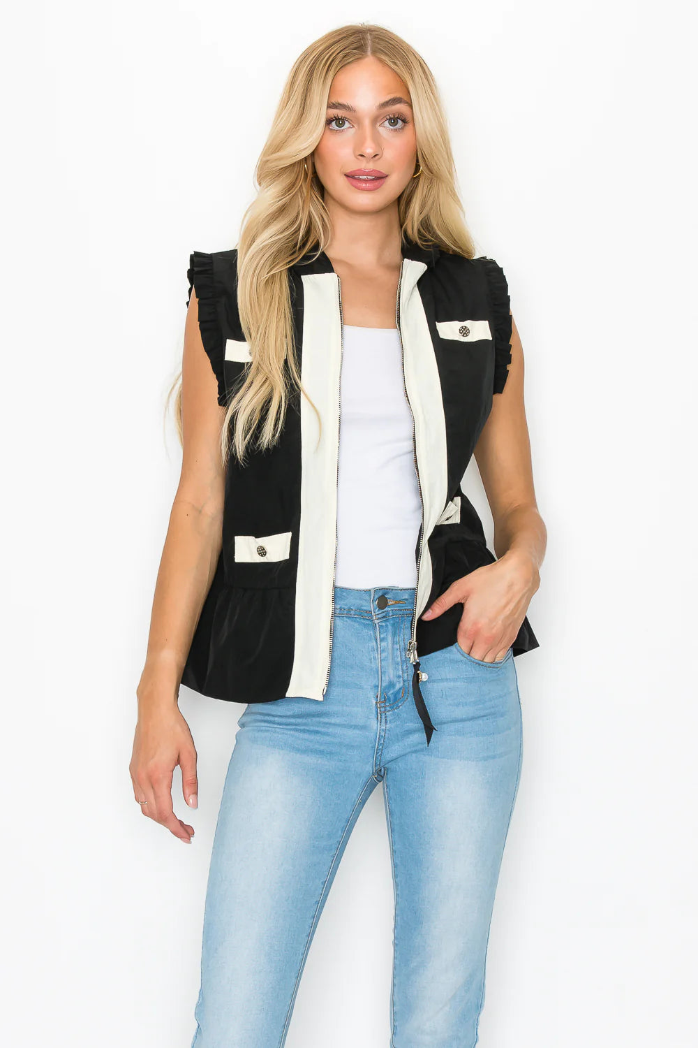 Light Weight Vest with Hoodie