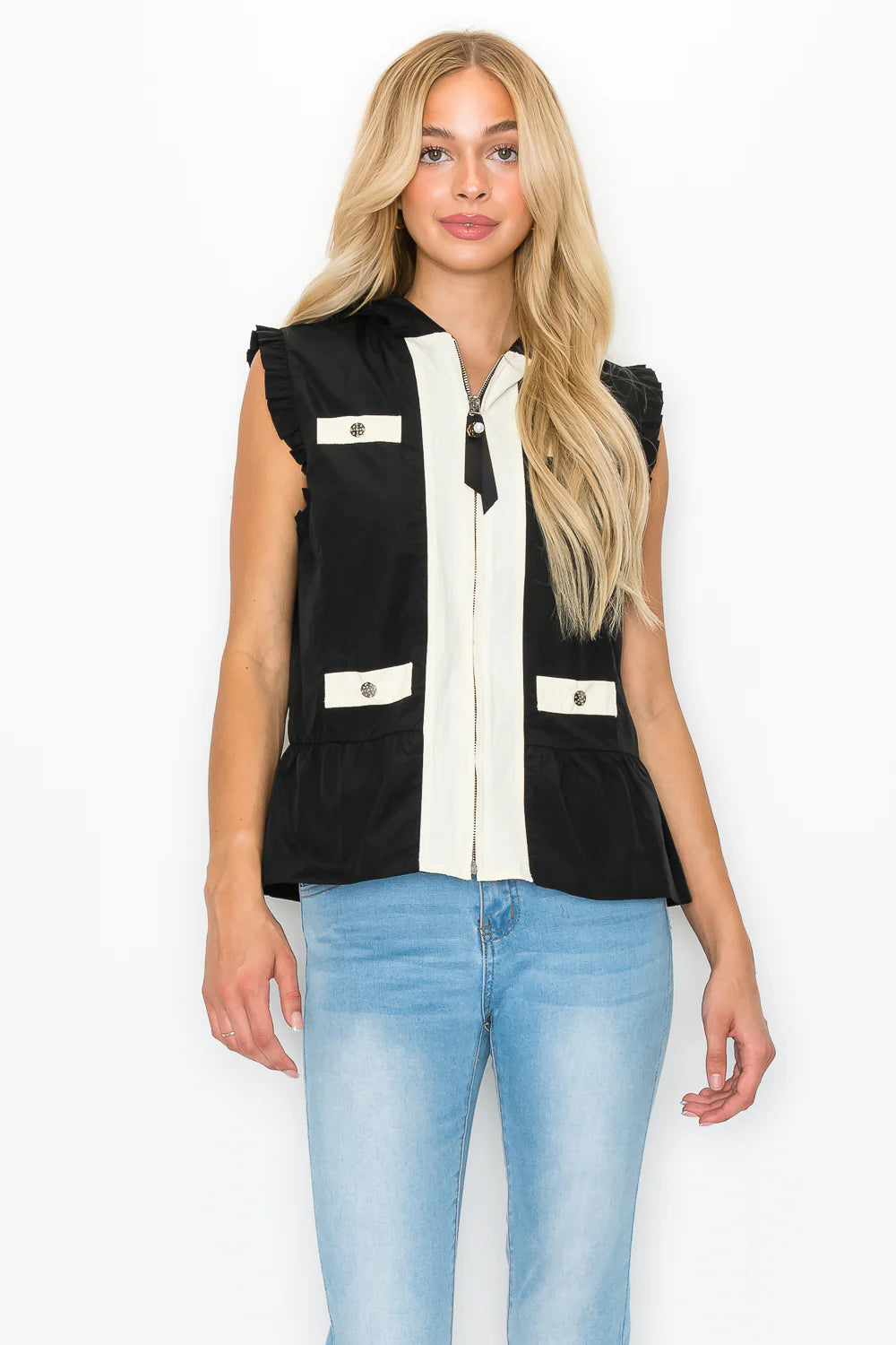 Light Weight Vest with Hoodie