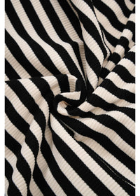 Ribbon-Tie Striped Cardigan