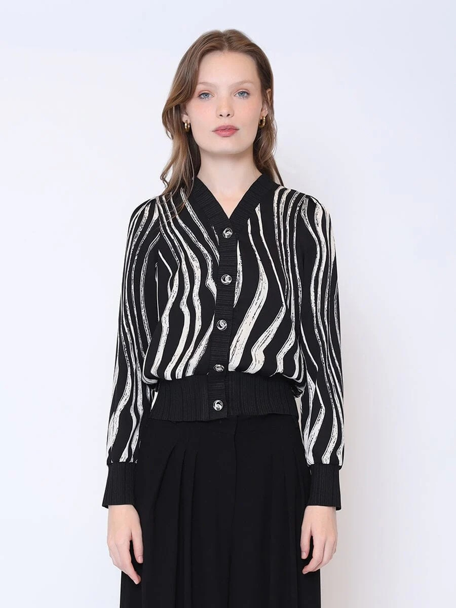 Gracia Black Cardigan