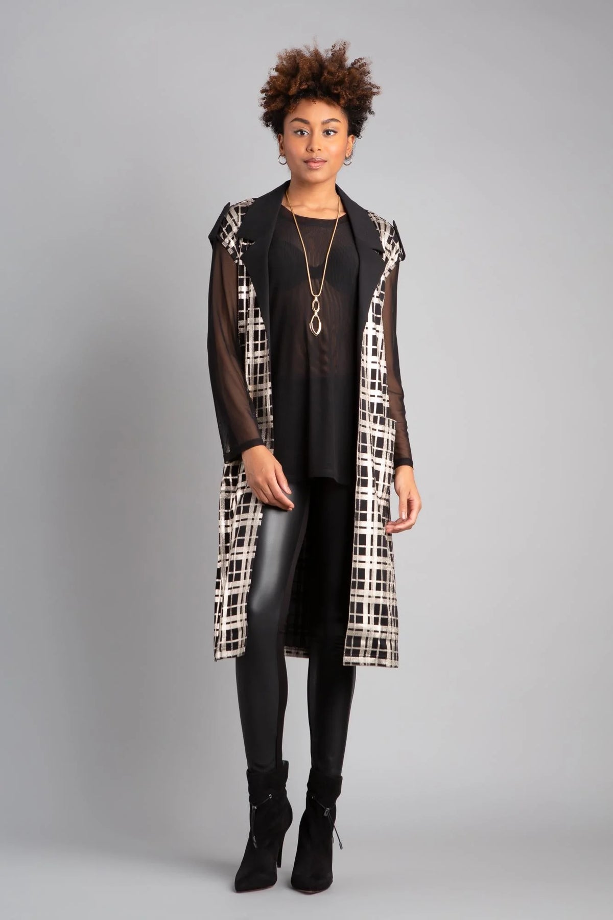 Berek Plaid Foil Vest