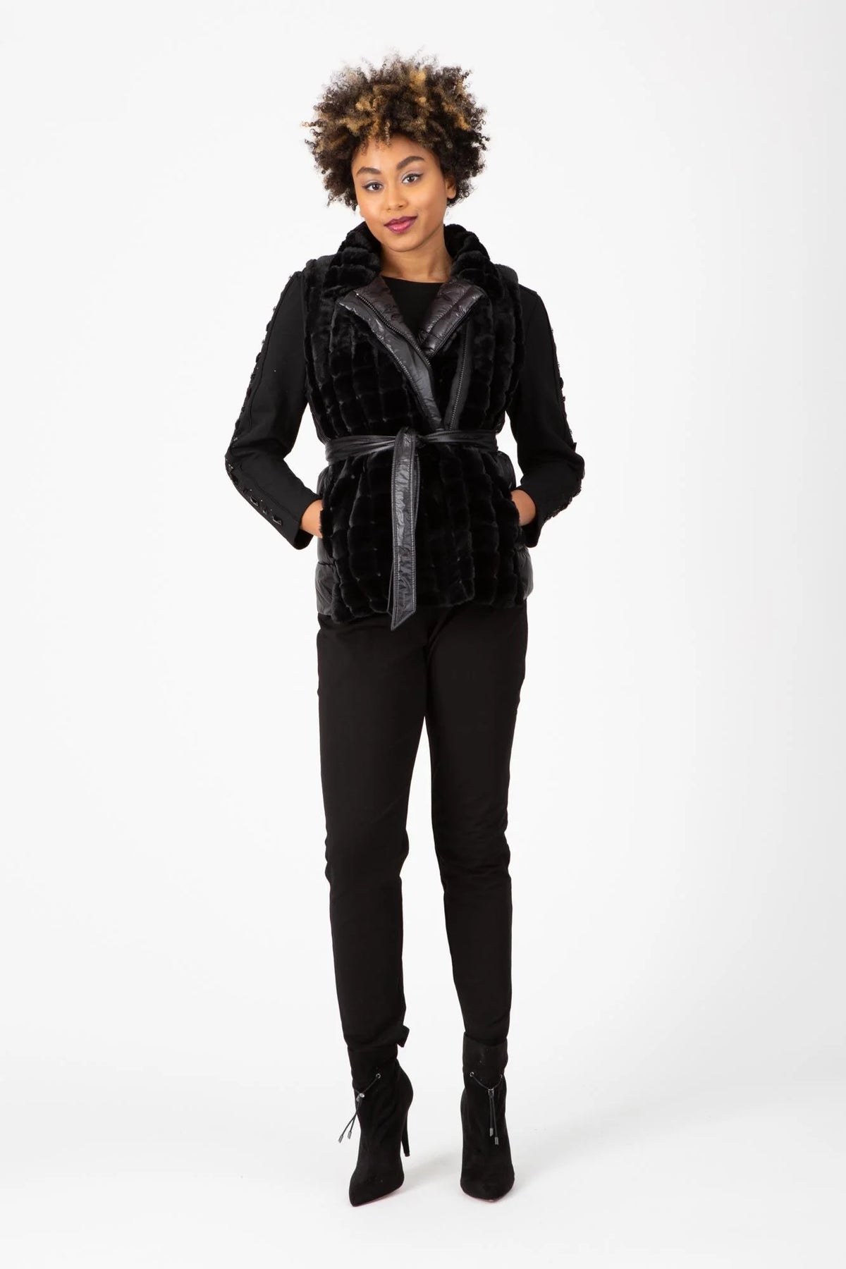 Luxe Furalicious Vest Black