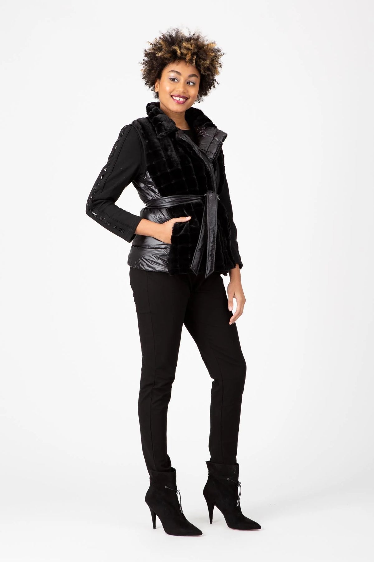 Luxe Furalicious Vest Black