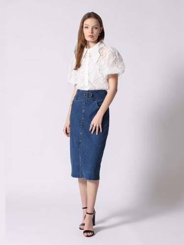 Gracia Mesh Blouse T34126