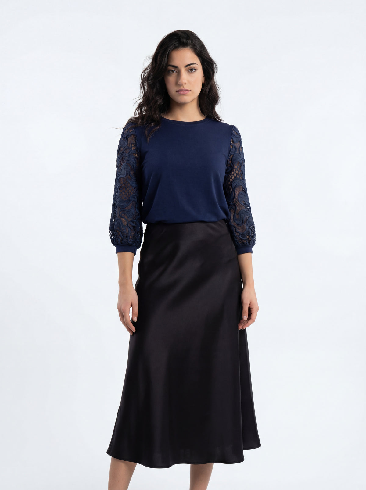 Pointe Knit Top + Satin Skirt 37