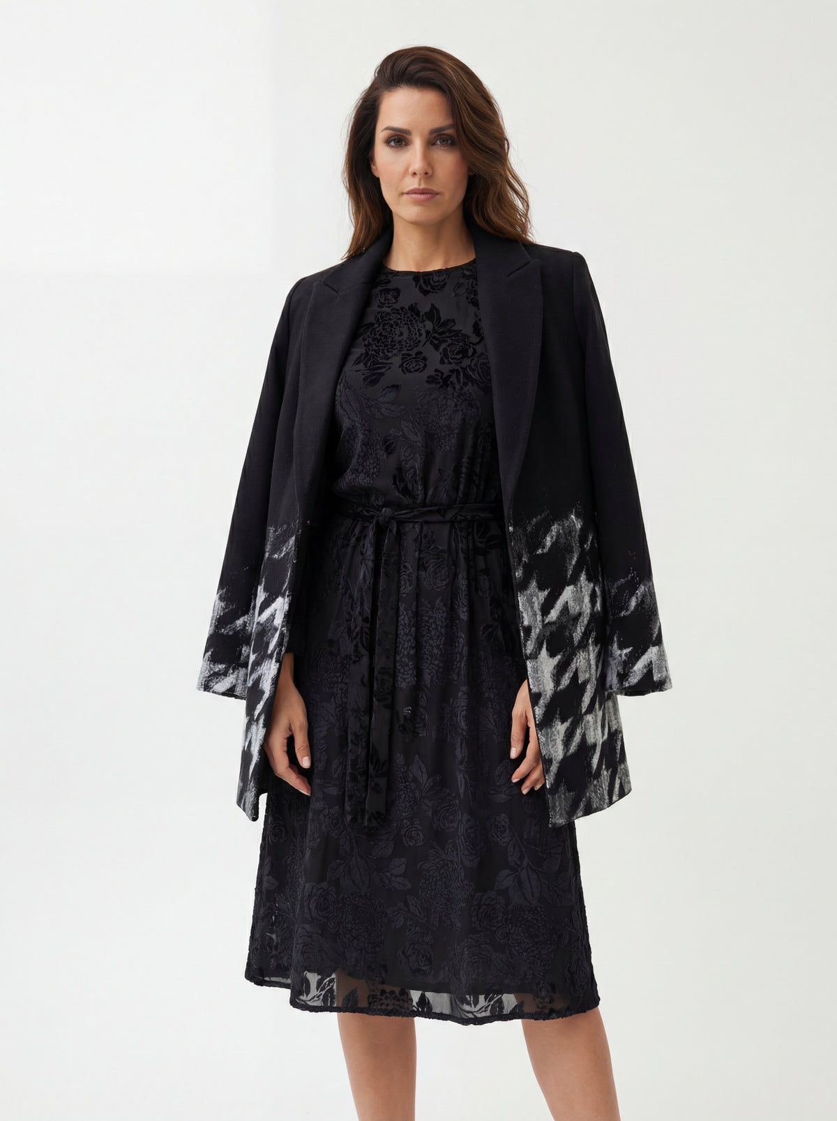 Black Velvet Swing + Frank Lyman Cardigan Swea - 02