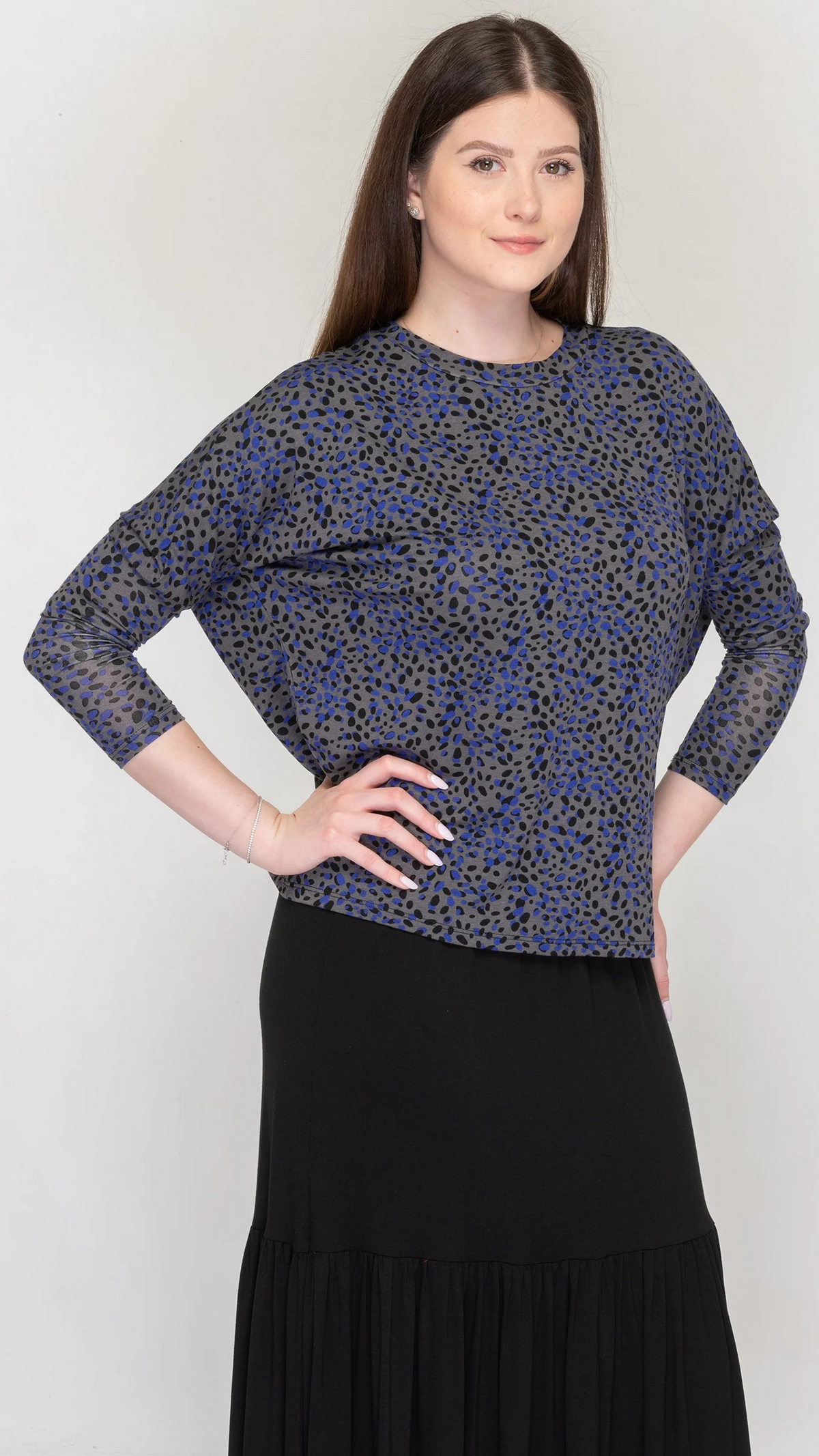 Dolman Monkey Top - Jersey Print