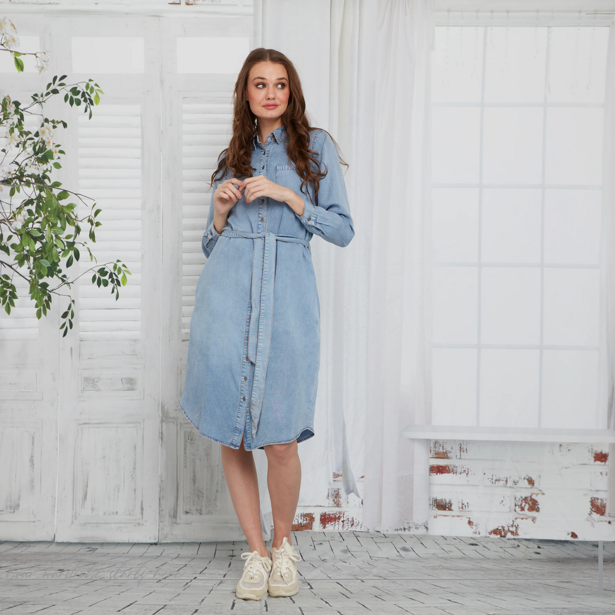 Kimberly Denim Dress - Japparel