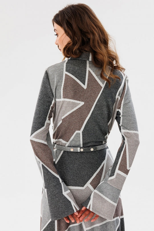 Geometric Print Dress