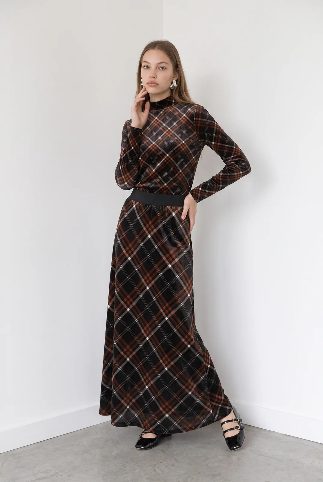 Velvet printed 2pc Set