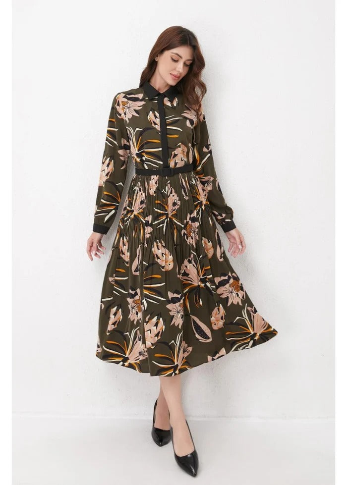 The Classic Lined Longline Midi Dress