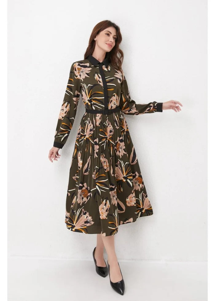 The Classic Lined Longline Midi Dress