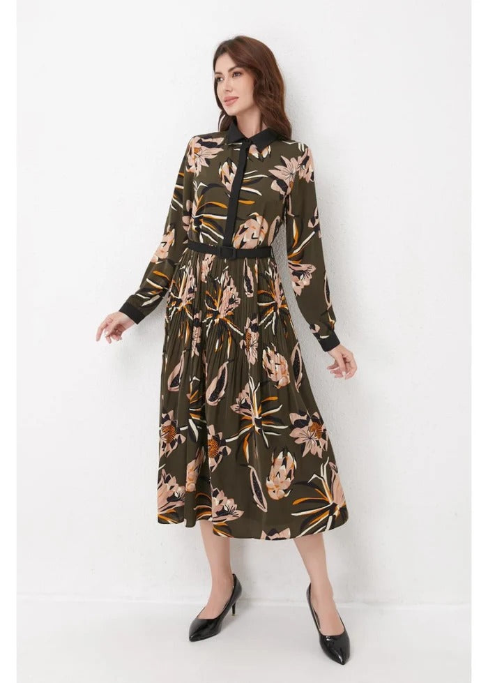 The Classic Lined Longline Midi Dress