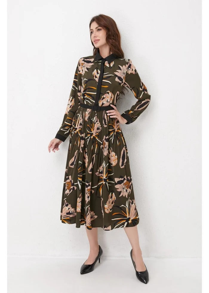 The Classic Lined Longline Midi Dress