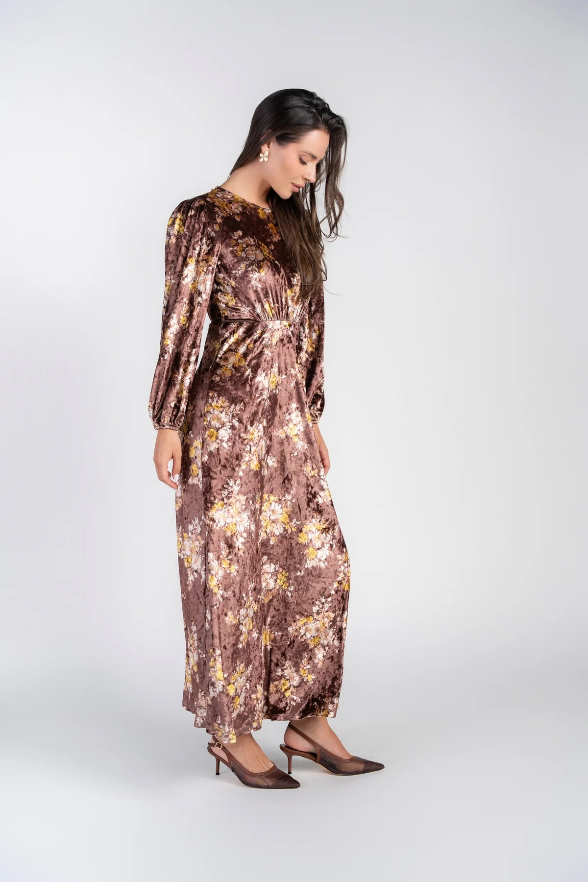 Becca Dress- Cafe Velvet Adina LV