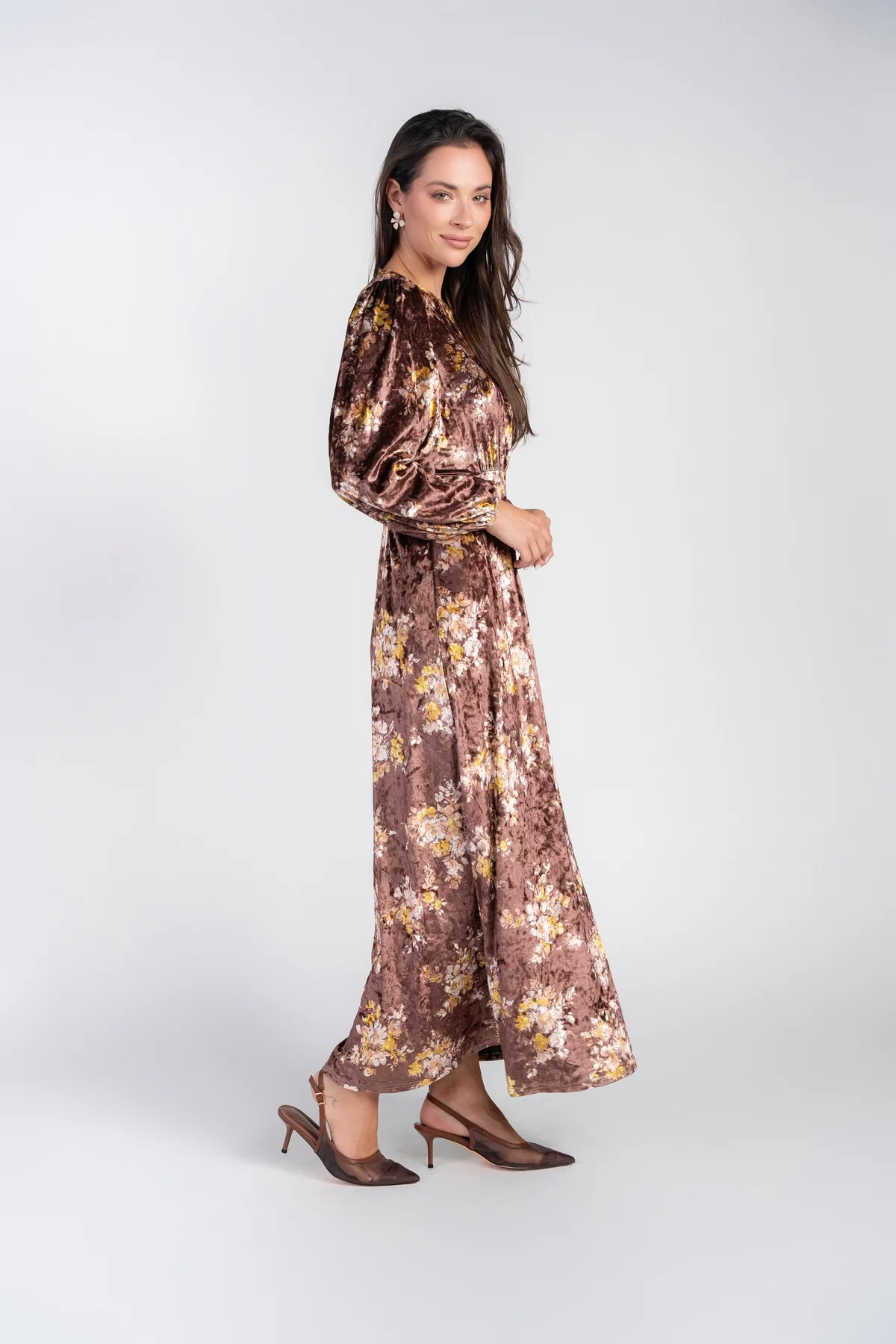 Becca Dress- Cafe Velvet Adina LV