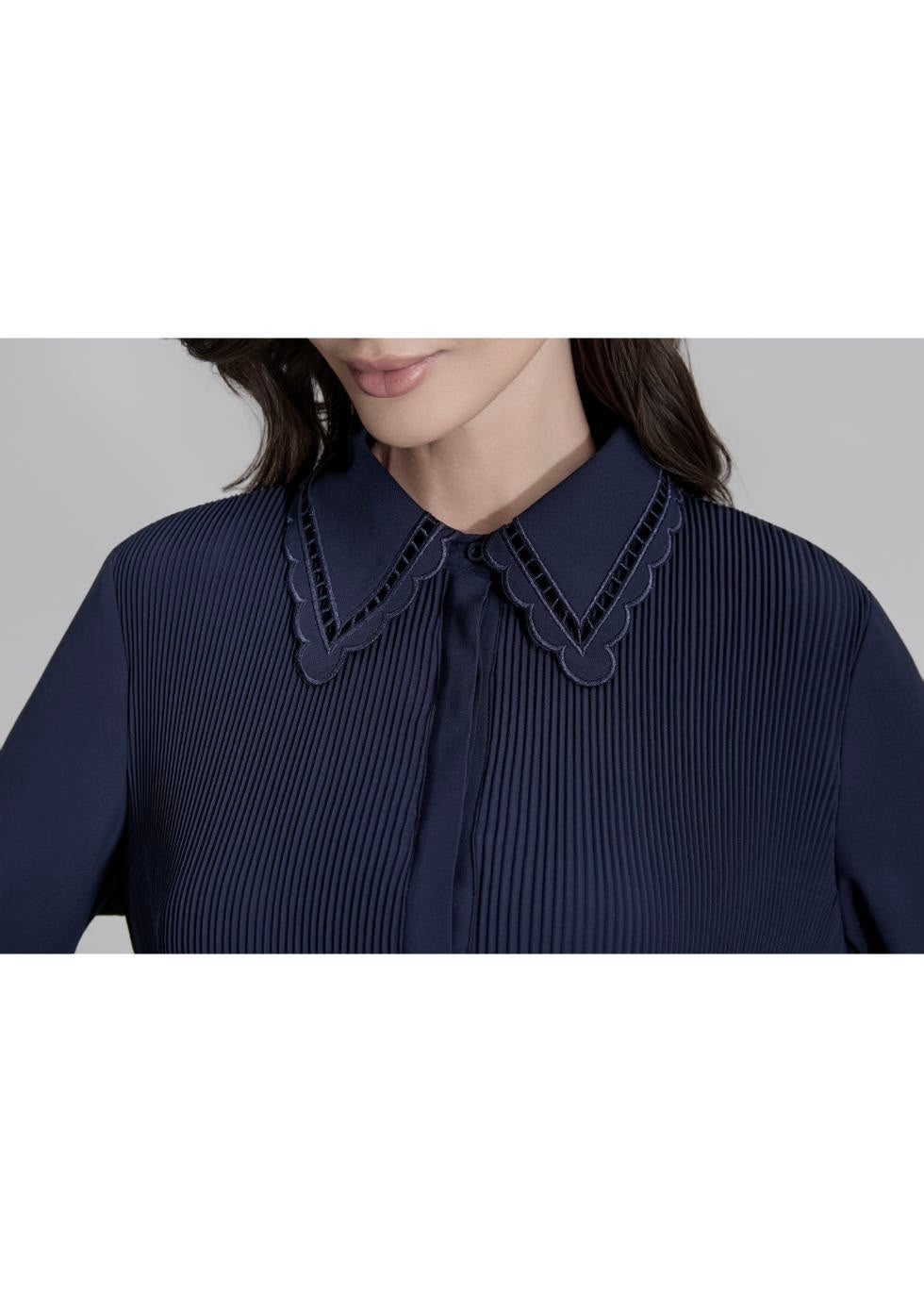 Royal Grace Pleated Midi Dress