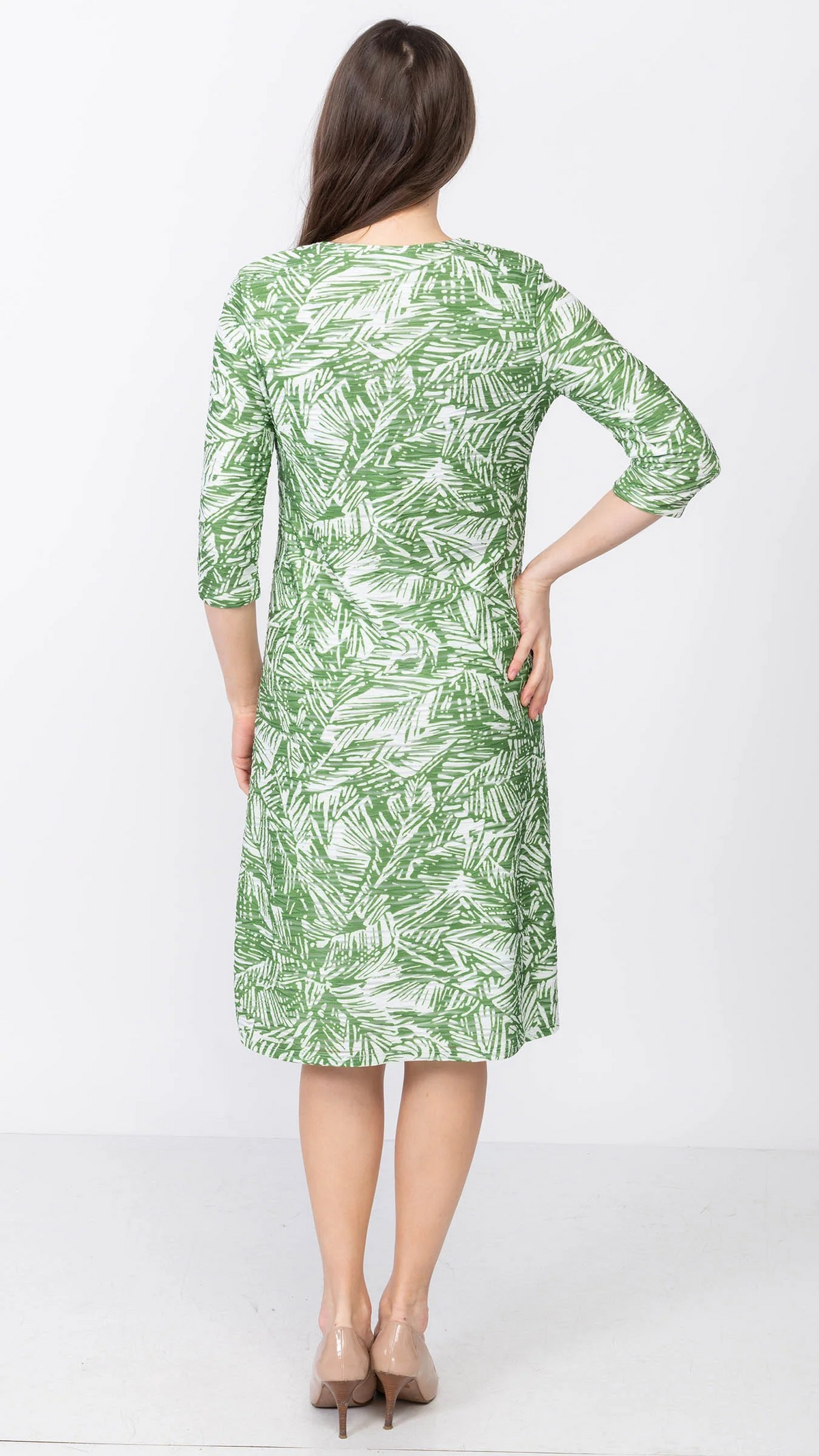 A-Line Dress - Green Ivy