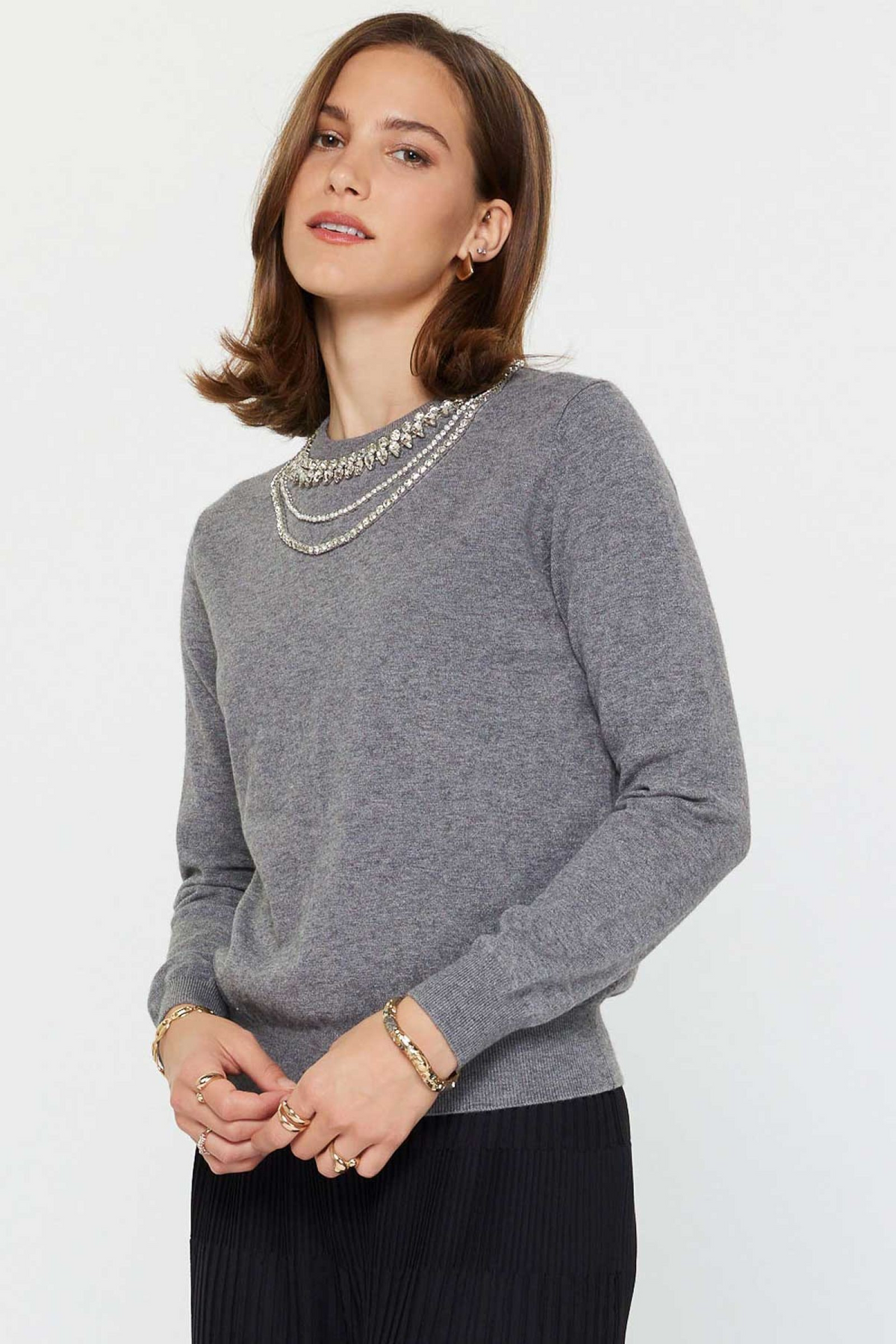 Long Sleeve Knit Pullover Sweater