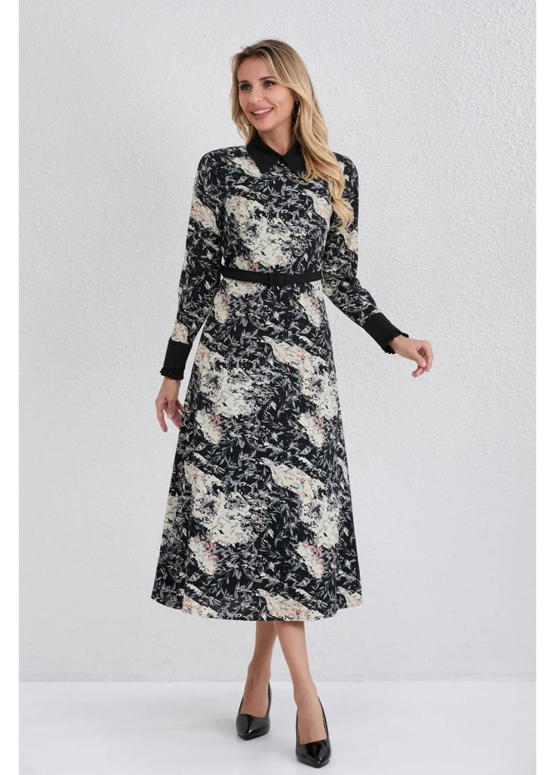 Twilight Petals Midi Dress