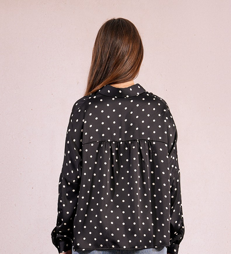 Polka Dot Shirt Blouse
