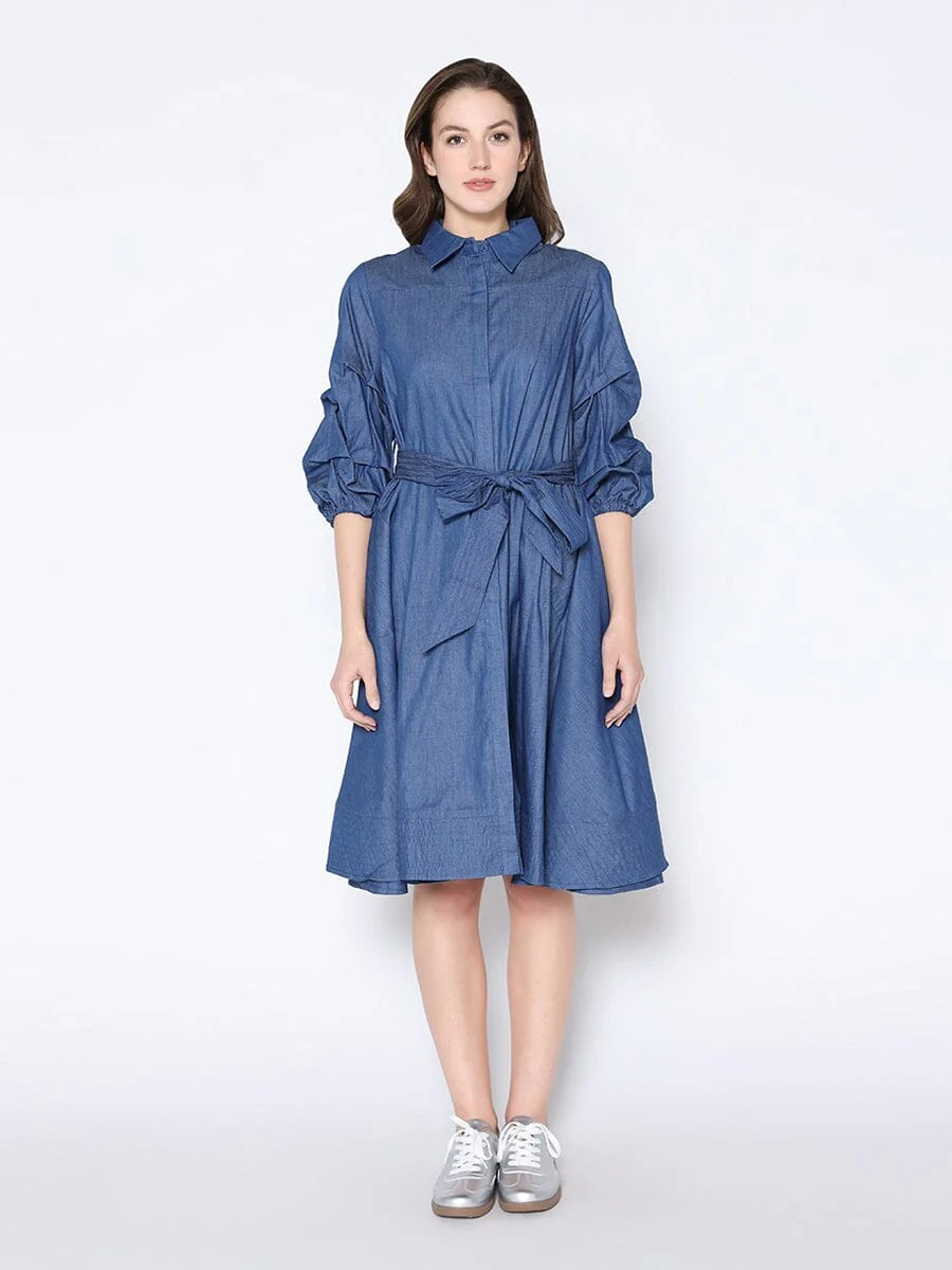 Gracia Cotton Denim Dress