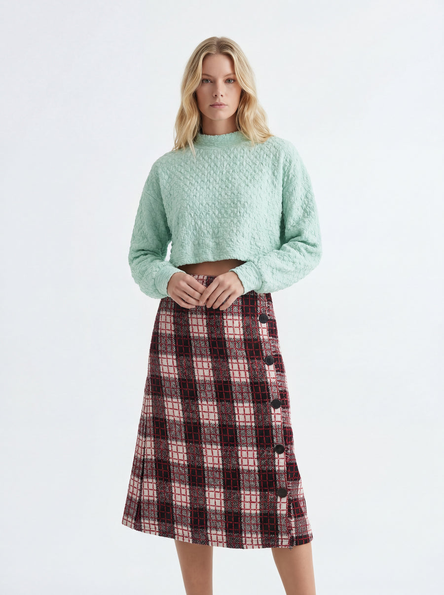 Jiffy Pop Loose + Knee Length Plaid - 09