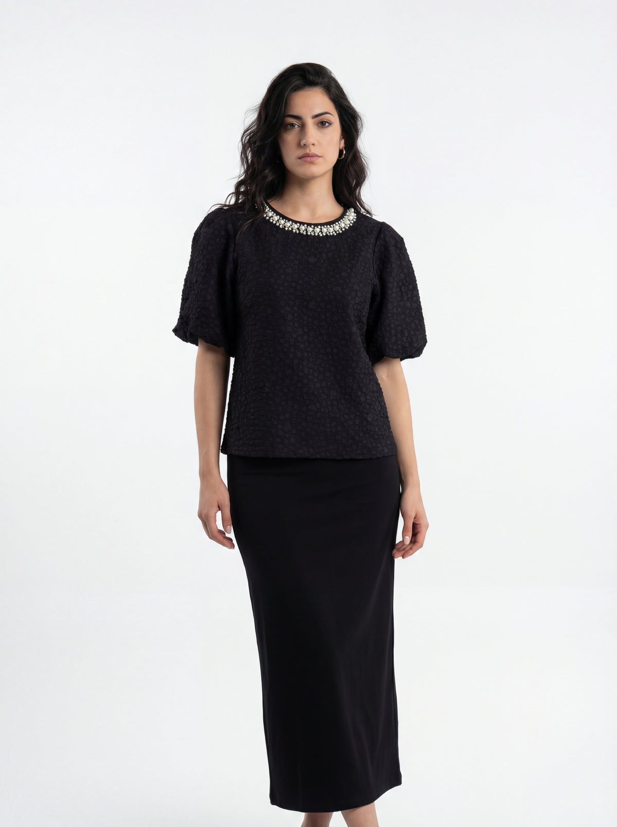 Textured Top with + KMW Midi Tube - 04