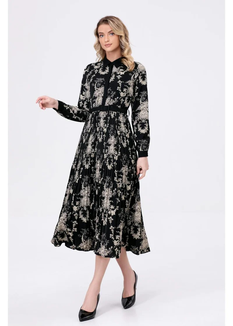 Evening Blossom Midi Dress