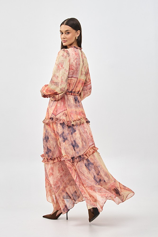 Maxi Floral Print Dress