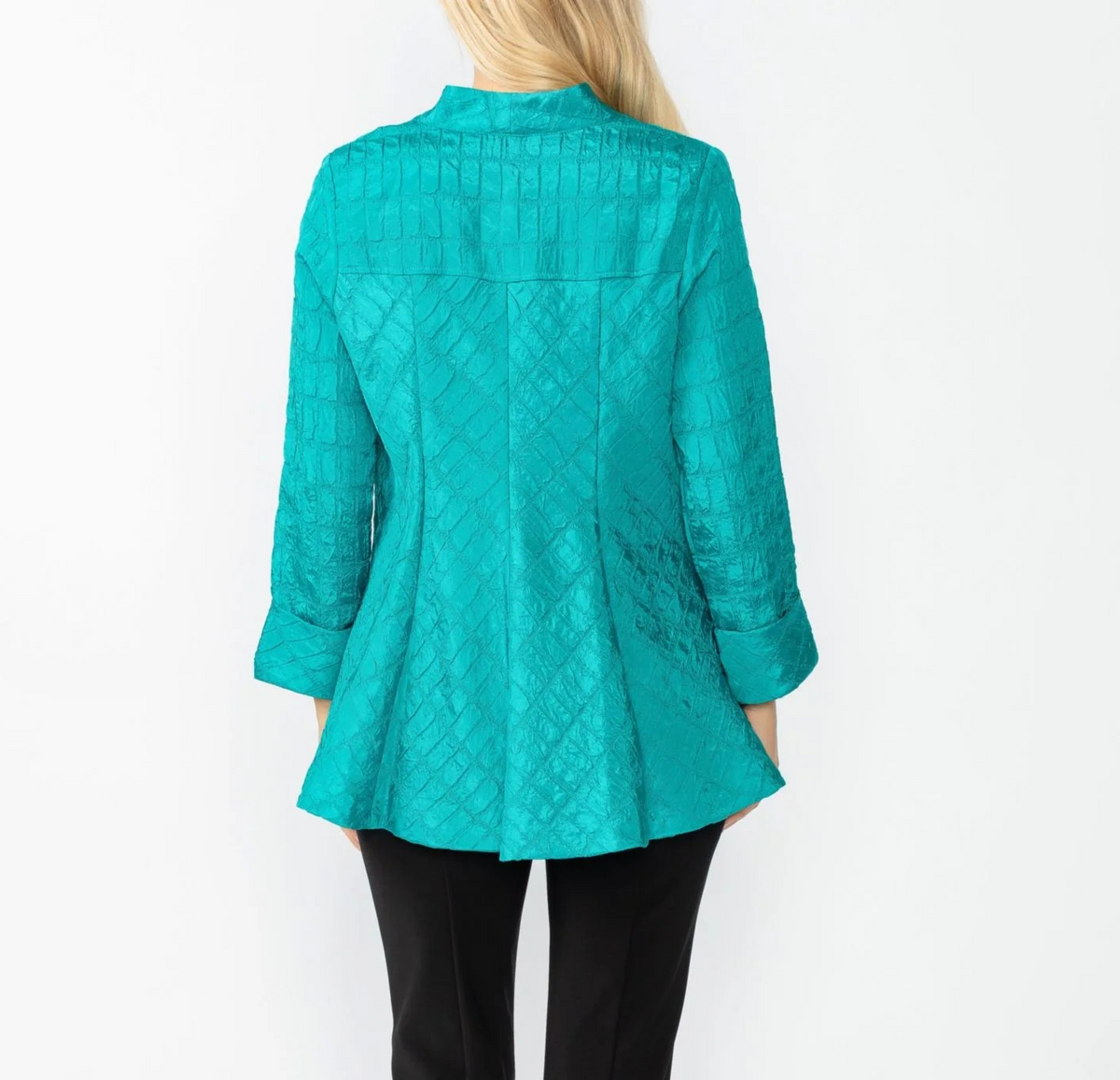 IC COLLECTION 6293J Textured 2-Button Jacket