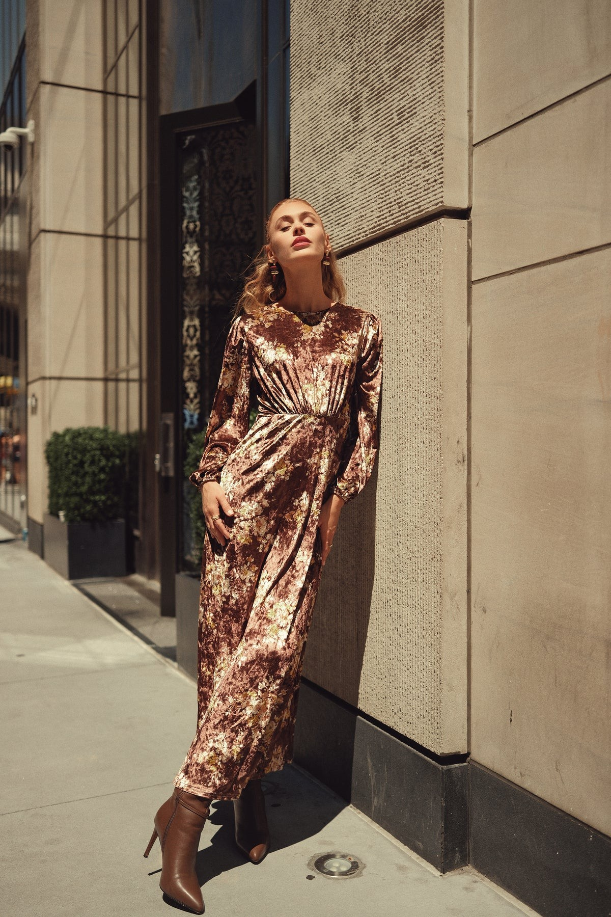 Becca Dress- Cafe Velvet Adina LV