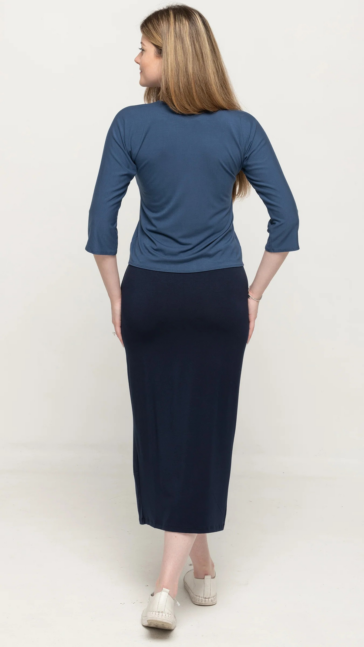 Bamboo Jersey 1/2 Zip Top T-shirt