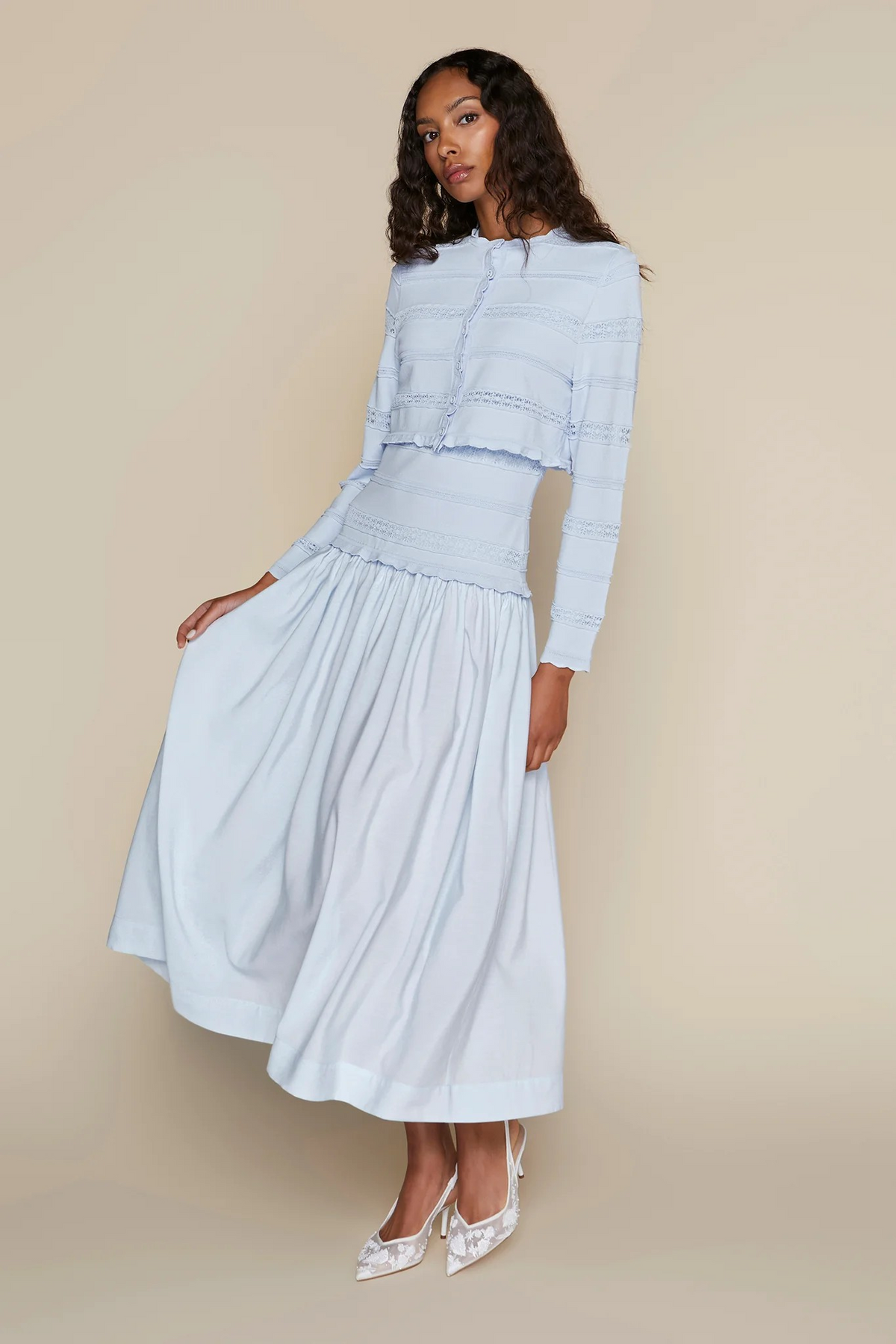 Apparalel Amur Dress Pale Blue