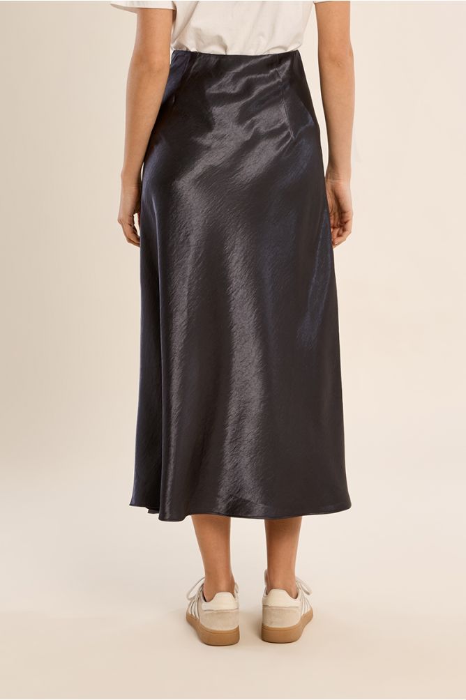 Satin High-waisted Skirt