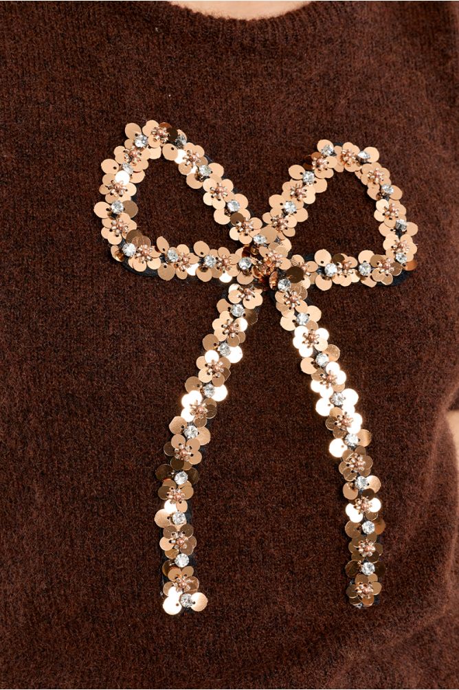 Sequin Bow Sweater