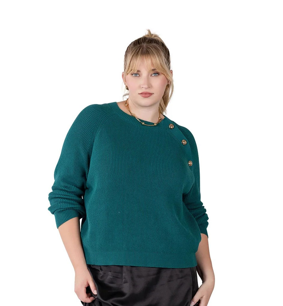 Button Lux Sweater