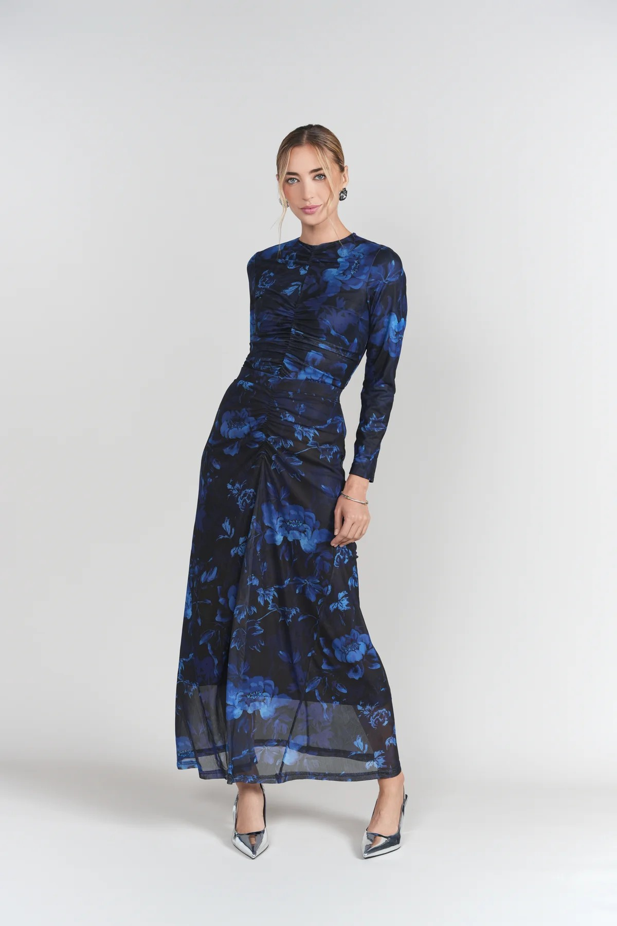 Ruched Midnight Bloom 2pc Set -Adina LV