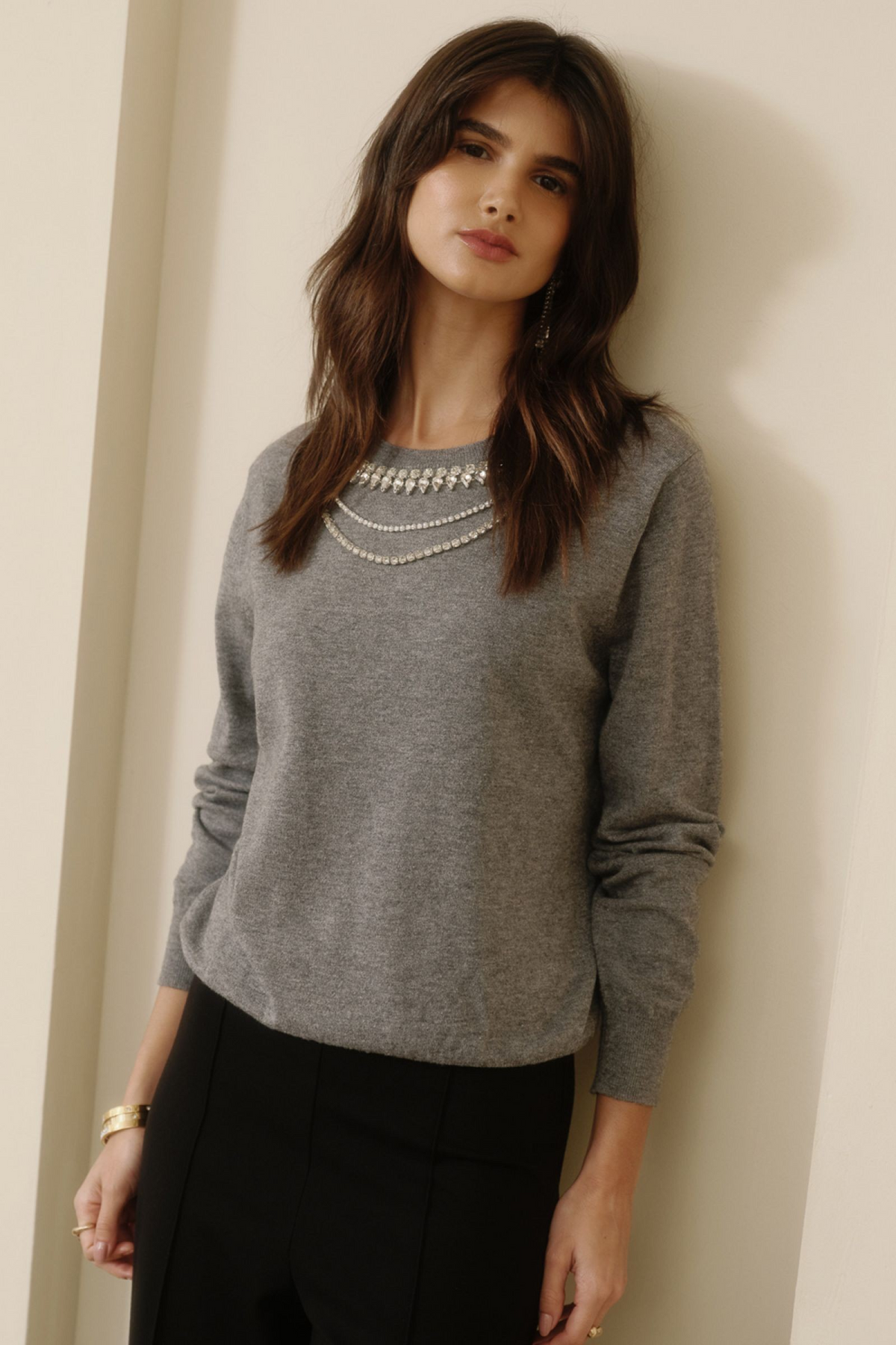 Long Sleeve Knit Pullover Sweater