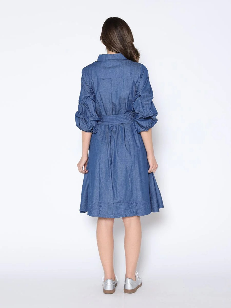 Gracia Cotton Denim Dress